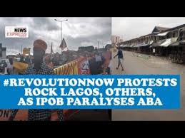You to alsways read latest ipob news once in a while to know the next step of. Revolutionnow Protests Rock Lagos Others As Ipob Paralyses Aba Youtube