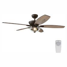 Installing a ceiling fan is a great way to upgrade your home's look, improve air circulation and step 1: Home Decorators Collection Connor 54 In Led Bronze Dual Mount Ceiling Fan With Light Kit And Remote Control 51848 The Home Depot