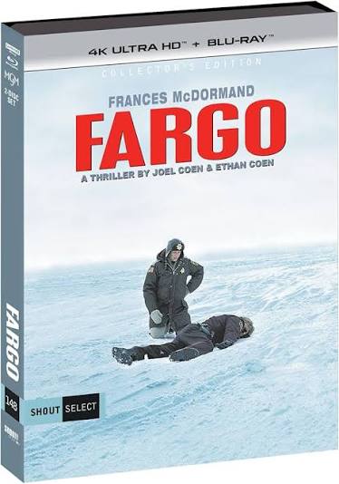 Amazon.com: Fargo (1996) : Collector's Edition [4K UHD + Blu-ray] [DVD] :  Coen, Joel, Coen, Ethan, McDormand, Frances, Steve Buscemi, William H.  Macy: Movies & TV