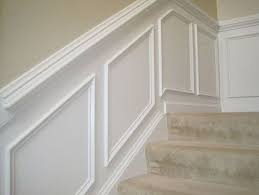 In this video, john from our home from scratch shows you how to install chair rail molding both on level walls and above stairs. Wainscoting Chair Rail Wainscoting Stairs Wainscoting Panels Installing Wainscoting