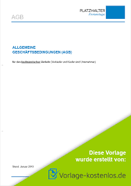 Maybe you would like to learn more about one of these? Agb Muster Kostenloser Vordruck Zum Download Word Vorlage