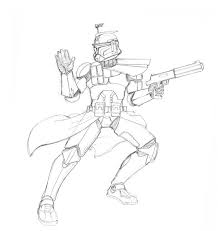 Star wars clone trooper coloring pages are a fun way for kids of all ages to develop creativity, focus, motor skills and color recognition. Clone Trooper Sketch By Egek Coloring Library