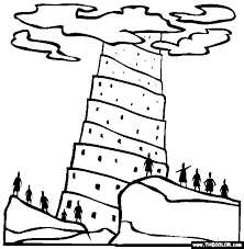 All kids like to play with their sisters and brothers and do fun stuff. Tower Of Babel Coloring Page Free Tower Of Babel