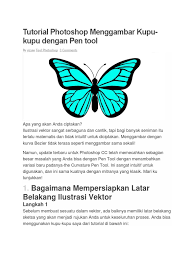 Download mewarnai gambar kupu kupu alamendah s blog. Tutorial Photoshop Menggambar Kupu