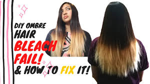 Diy Ombre Bleach Hair Fail 2020 Line Of Demarcation Bleach Line How To Fix It Youtube