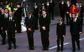 Prince william and harry's gaze was unwavering and their stance upright as they walked behind their grandfather's coffincredit: The Brother Of Princess Diana Has Claimed He Was Lied To About Prince William And Prince Harry Funeral De La Princesa Diana Principe Guillermo Principe Harry