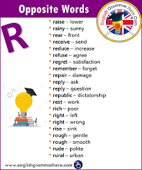 english grammar here opposite words