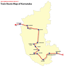 Railways map of karnataka showing connectivity to hampi. Train Map Karnataka Mapsof Net