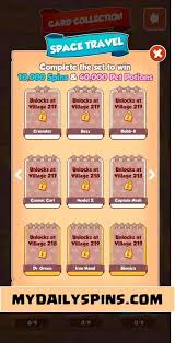 How much depends on what village level you are at. Coin Master Card Set List Names Rewards And Levels Mydailyspins Com Card Set Cards Coins