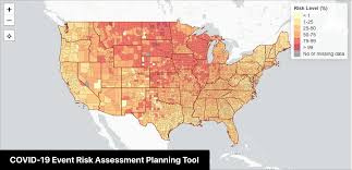 New Interactive Map Projects Covid 19 Infection Risk Based On Location Size Of Gathering Americans For Medical Progress