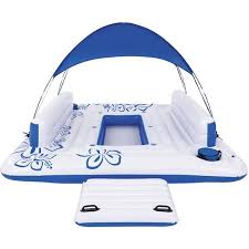 Bestway Coolerz Tropical Breeze Ii Large Floating Island Lounge 134 X 118 Walmart Com Inflatable Island Cool Pool Floats Floating Lounge
