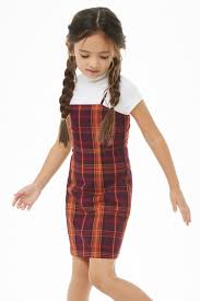Girls Plaid Mini Cami Dress Kids Girls Fashion Tween Trendy Kids Outfits Girls Outfits Tween