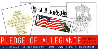 Pledge of allegiance words printable game: Pledge Of Allegiance Printables