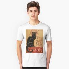 Le Chat Noir The Black Cat Poster By Theophile Steinlen Essential T Shirt By Podartist Le Chat Noir Cat Posters Chat Noir