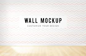 Download Empty Room With A Zig Zag Wallpaper Mockup Free Image By Rawpixel Com Zig Zag Wallpaper Empty Room Wall Mockup