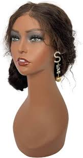 Voloria Realistic Female Mannequin Head Manikin PVC Head Bust Wig Model  Head Stand with Makeup for Wigs,Hats,Sunglasses,Necklace,Jewelry (Dark  Brown Color) : Amazon.ae: Beauty