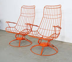 Pair Of Mid Century Modern Homecrest Riviera Siesta Swivel Rocker Lounge Chairs In 2020 Vintage Patio Furniture Mid Century Patio Furniture Vintage Patio