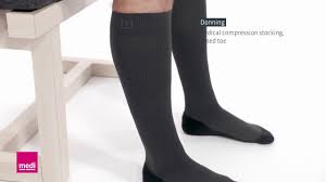 Donning Medical Compression Stocking Closed Toe Mediven Active Medi Usa Youtube