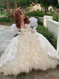 Giselle Wedding Dress Enchanted Film Disney Character Etsy In 2021 Enchanted Wedding Dress Wedding Costumes Wedding Dresses