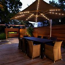 104 Led Battery Operated Parasol String Light Garden Patio Table Umbrella Lights Ebay