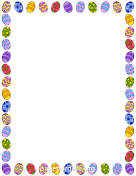 Easter Egg Border Clip Art Page Border And Vector Graphics Easter Printables Free Easter Frame Clip Art Borders