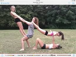Awesome 4 Person Stunt Partner Yoga Poses Acro Yoga Poses Yoga Challenge Poses