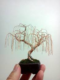 Customizable set of 3 geometric framed hanging wire trees | etsy. Miniature Wire Bonsai Trees By Ken To The Beading Gem S Journal