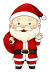Clip Art Cartoon Santa