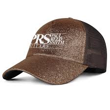 Prs Guitars Logo Womens Mens Washed Cap Hat Mesh Baseball