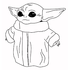 I hope you like the drawing. Star Wars Baby Yoda Coloring Pages Xcolorings Com