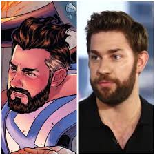 While it's still way too early to tell what marvel is looking to do with these characters, it looks like marvel comics. John Krasinski Looks Like Reed Richards In Marvel Comics The Geek Herald