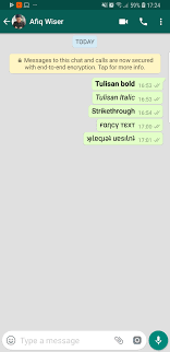 Sebenarnya cara merubah tulisan di whatsapp seperti ingin membuat teks miring, tebal, ataupun 1. 5 Trick Cool Untuk Hasilkan Tulisan Unik Di Whatsapp