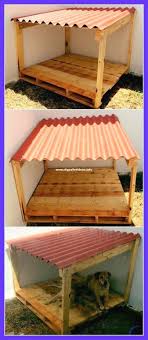 Diy Dog House Ideas In 2020 Pallet Dog House Homemade Furniture Diy Pallet Bed
