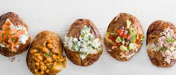 Originally, we launched the baked potato in 1983 along with our salad bar, to provide a healthy option to sell alongside our hamburgers says lori estrada the basic baked potato at wendy's, free of toppings, is 270 calories. Perfect Baked Jacket Potato Guide With Topping Ideas Olivemagazine