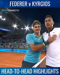 You can also say nadal totally dominates clay, but federer leads grass and hc. Tennis Tv Roger Federer Vs Nick Kyrgios Head To Head Highlights Facebook
