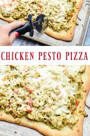 How To Make Delicious Chicken Pesto Pizza An Alli Event Recipe Chicken Pesto Pizza Pesto Pizza Pesto Chicken