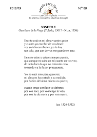 Ppll1819 8b Garcilaso De La Vega Soneto V Garcilaso De La Vega Palabra Sabia Frases Bonitas