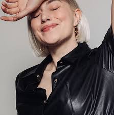 Goudkleurige oorbellen met twee schakels Jane Laurence Delvallez 424033