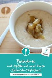 Babybrei Mit Apfelmus Und Hirse Babybrei Rezepte Nachmittagsbrei