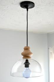 Pendant lighting, discover hanging lights in a wide range of finishes and styles to buy from trusted online uk retailer the versatile hanging pendants suitable for hallway lighting, kitchen island pendant lights. Diy Glass Pendant Light Fixture Knockoff Ugly Duckling House