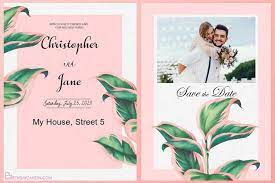 You can choose from a wide variety of you can also design wedding invitations online as well as the envelopes. Pink Green Wedding Invitation Cards Online