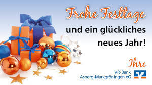 Wie viel vom spendentopf noch ausgeschüttet werden kann, können sie ganz einfach an der nebenstehenden grafik verfolgen. Vr Bank Asperg Markgroningen Eg Frohe Festtage