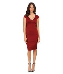 Adrianna Papell Cap Sleeve Stretch Ottoman Seamed Cocktail Dress W Exposed Back Zipper Red Cocktail Dress Red Cap Sleeve Dress Fashion