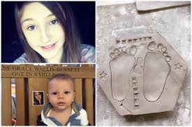 The heartbroken family of tragic wall crush pupil Keane Wallis-Bennett pay  tribute with a clay cast of her baby brother's foot