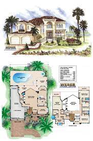 Mediterranean House Plan 2 Story Luxury Home Floor Plan With Pool Mediterranean House Plans Luxury House Plans Pool House Plans