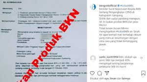 Kredit ini bisa diakses dengan menjaminkan sk kerja pegawai dengan masa kerja 2 tahun, sudah menjadi pegawai tetap, dan memiliki pendapatan minimum rp3 juta per bulan. Salah Sk Pengangkatan Cpns Di Kabupaten Sampang Turnbackhoax Id