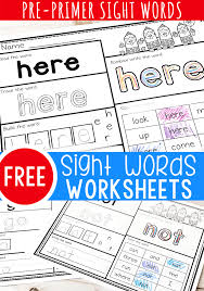 For this purpose, the following activities may be used instructions. Free Printable Pre K Sight Words Worksheets