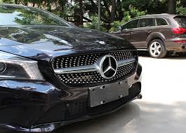 Cla Class W117 Diamonds Grille Sliver Color Mercedes Benz Benz Bmw Car