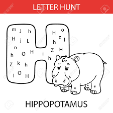 En esta entrada practicarás con unos ejercicios de audio sobre el abecedario o alfabeto en inglés básico. Ilustracion Vectorial De Ninos Imprimibles Alfabeto Hojas De Ejercicios Juego Educativo Letra Caza Para Ninos Preescolares Practica Con Personaje De Dibujos Animados Hipopotamo Ilustraciones Vectoriales Clip Art Vectorizado Libre De Derechos