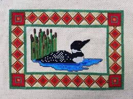 $9.95 rustic barn (left) $9.95 rustic barn. Loon Rustic Cross Stitch Pattern Etsy In 2021 Cross Stitch Patterns Cross Stitch Nature Cross Stitch